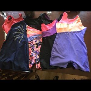 4 Gymnastic leotards